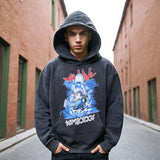 Mens Vintage Hoodie Loose Vintage Hooded Sweater