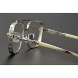 CHH Chrome Hearts Glasses Versatile pure titanium square frame sunglasses frame large face myopia glasses frame