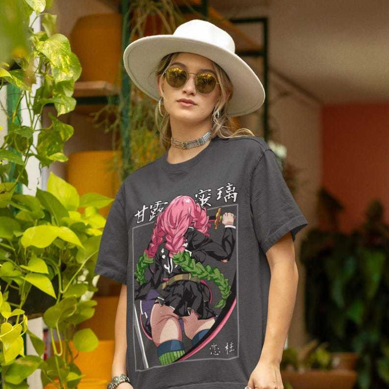 Anime Pink Samurai Unisex T-shirt