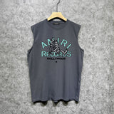 Amiri tank top big bad wolf letterprinting