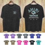 Amiri Washed Distressed T Shirt Printed Trendy Pure Cotton