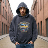 Mens Vintage Hooded Vintage Made Old Jacket