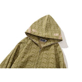 Bathing ape hoode bape desert color street loose