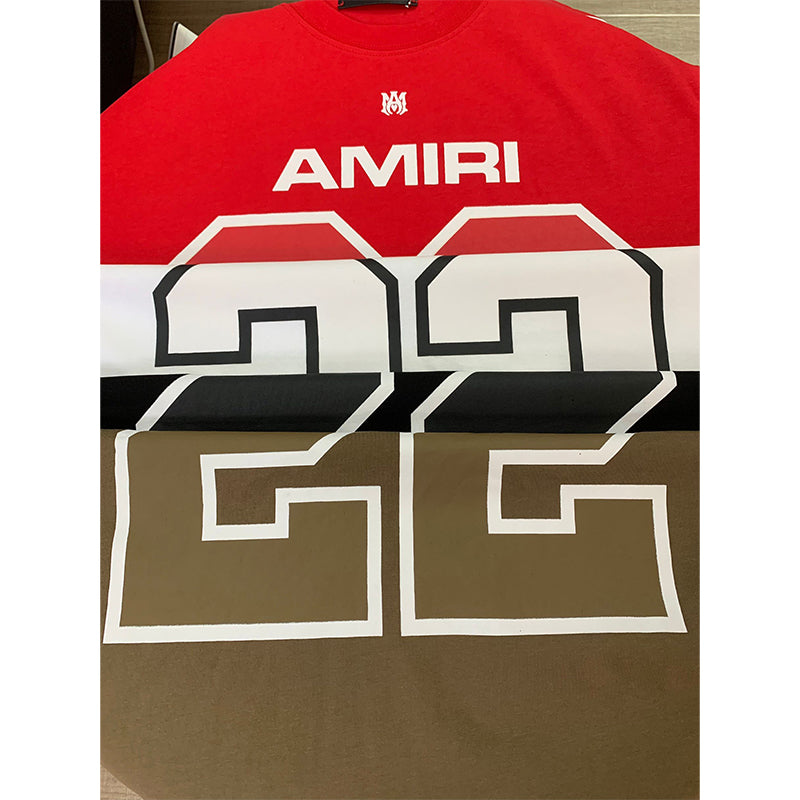 Amiri T Shirts Fashion Print Couple High Street