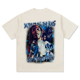 YOUNGTHUG blue label T-shirt