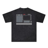 Amiri Washed Distressed T Shirt Printed Trendy Pure Cotton