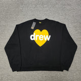 Drew House Sweatshirts Unisex Love Pattern Loose Fleece Crew Neck Sweater