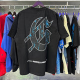 Godspeed T Shirts Skull Gentleman Rose Print Cotton Casual Short Sleeve Men and Women