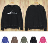 Amiri Distressed Sweatshirt Printed Trendy Pure Cotton