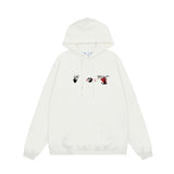 OFF WHITE Hoodie Trendy Street Style Personalized Cotton