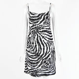 Women Dress Sexy Zebra Dress