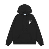 OFF WHITE Hoodie Trendy Street Style Personalized Cotton
