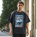 Mens Vintage T Shirt Printed Vintage Short Sleeve T-Shirt