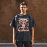 Mens Vintage T Shirt Retro Cotton Short Sleeve