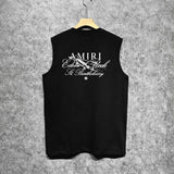 Amiri tank top sketch airplane letterprinting