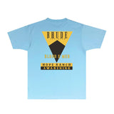 Rhude T Shirts Printed Trendy Pure Cotton