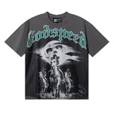 Godspeed t Shirts Drowning Free Muse Printed Cotton Crew Neck Short Sleeve Men and Women
