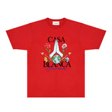 Casablanca T Shirts Fashion Print Street