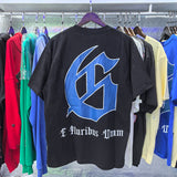 Godspeed T Shirts Urban Skateboard Skull Junior Print Cotton Casual Short Sleeve Men and Women