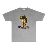 Rhude T Shirts Printed Trendy Pure Cotton