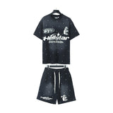 Hellstar T-Shirt And Shorts Two-Piece Set