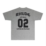 Rhude T Shirts Printed Trendy Pure Cotton