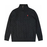 Ralph Lauren Knitted sweaters RL Ralph Pony Standard Vintage Half Zip Sweater Loose Lazy Wind Knitted