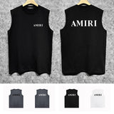 Amiri tank top new thick letterprinting
