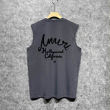 Amiri tank top california hollywood letterprinting