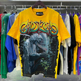 Godspeed T Shirts Biochemical Skull Poppy Print Cotton Casual Short Sleeve Men and Women