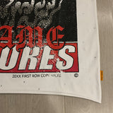 First Row T Shirts BREAKING NEWS BURNING FLAMES CROPPED TEE Fashion Hot Diamond Trend Brand
