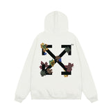 OFF WHITE Hoodie Trendy Street Style Personalized Cotton
