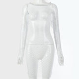 Women Dress Summer Sexy Fashion Grid Dress