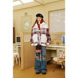 Unisex Coat Youth University Style Winter Cotton Dress Lamb Wool