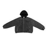 Unisex Coat Vintage Denim Jacket Loose Winter Cotton Dress