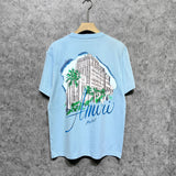 Amiri t shirts city forest printing short sleeve