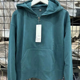 Women Hoodie Loose Solid Color Simple