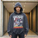 Mens Vintage Hoodie Street Vintage Vintage Top