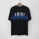 Amiri T Shirt Colorful Splash Ink Casual Hip Hop Short Sleeve T-shirt