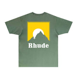 Rhude T Shirts Printed Trendy Pure Cotton