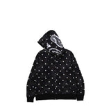 Bathing ape hoode bape polka dot black joint autum