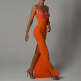 Women Dress Bodycon Chest-Highlight Sling Dress Women