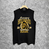 Amiri tank top lion printing
