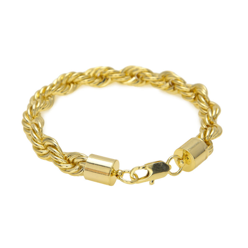 Bracelet Twist Chain Gold Plated Twist Bracelet Royalty