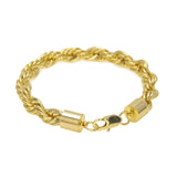 Bracelet Twist Chain Gold Plated Twist Bracelet Royalty