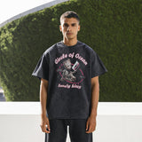 Mens Vintage T Shirt Summer Short Sleeve T-Shirt Men