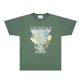 Casablanca T Shirts Fashion Print Street