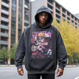 Mens Vintage Hoodie Printed Old Hooded Sweater Hoodie