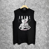 Amiri tank top teddy bear printing