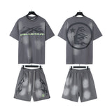 Hellstar T-Shirt And Shorts Two-Piece Set